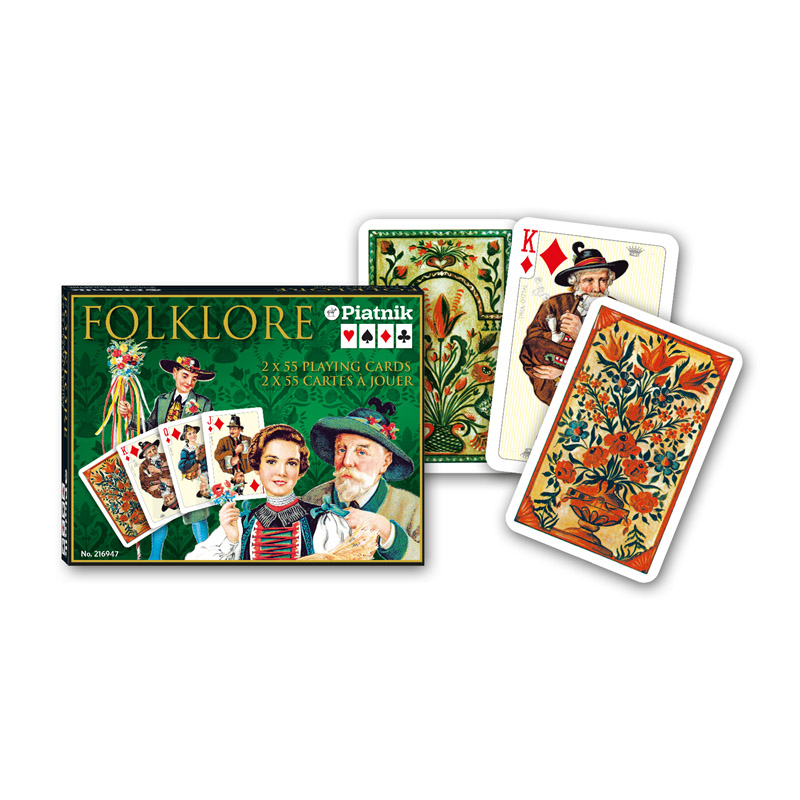 Карти гральні Piatnik Фольклор, 2 колоди, 110 карт (PT-216947) - фото 1