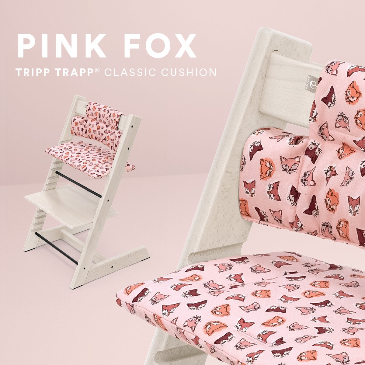 Текстиль для стільця Stokke Tripp Trapp Pink fox (100364) - фото 6