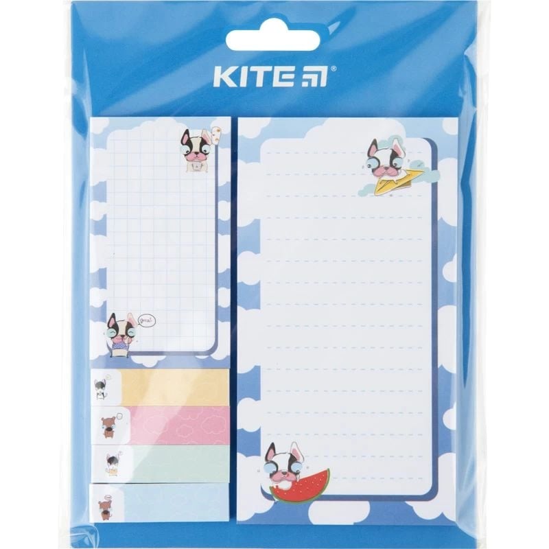 Блок бумаги с клейким слоем Kite Funny dogs набор (K22-299-2) - фото 2