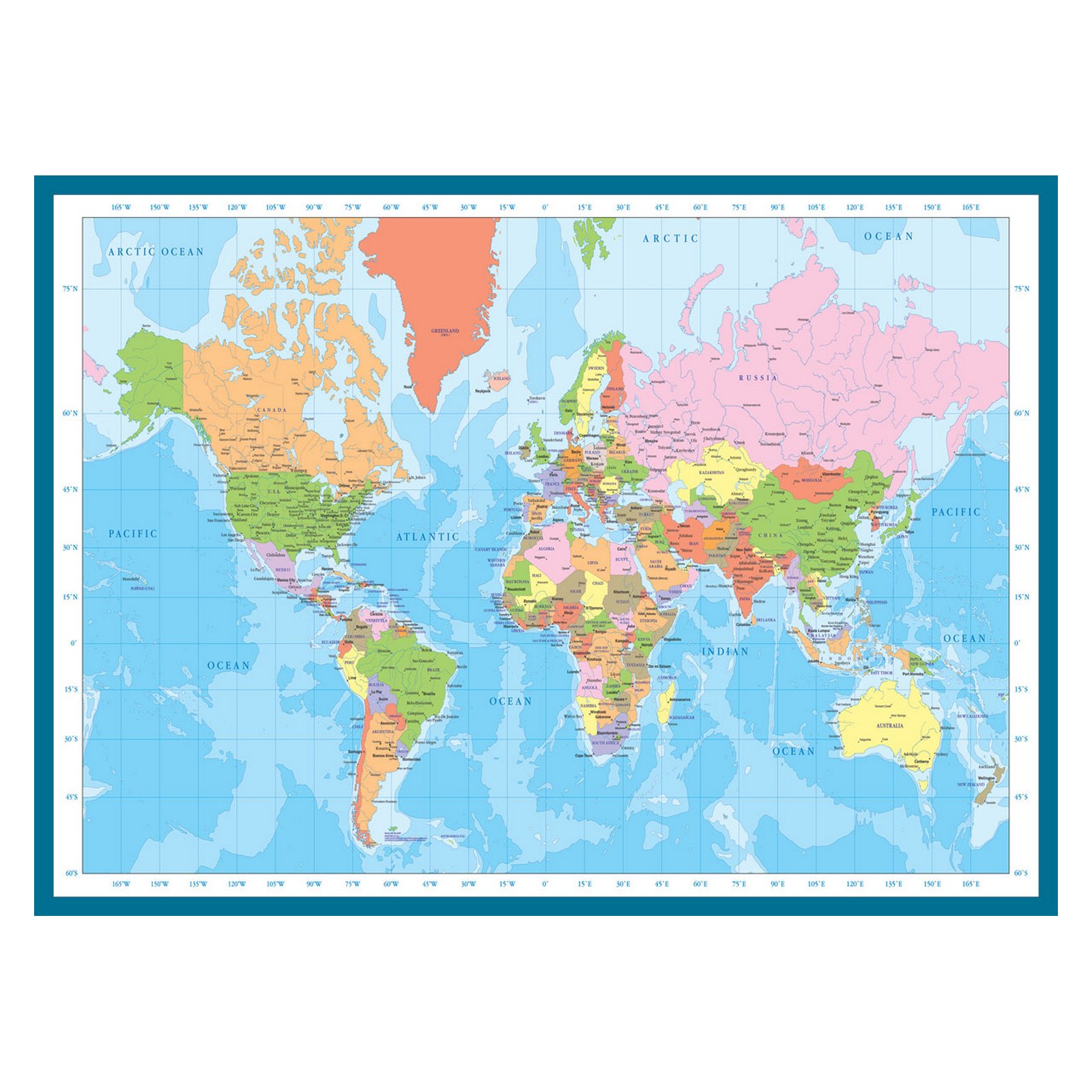 Пазл Eurographics Карта світу, 1000 елементів (6000-1271) - фото 2