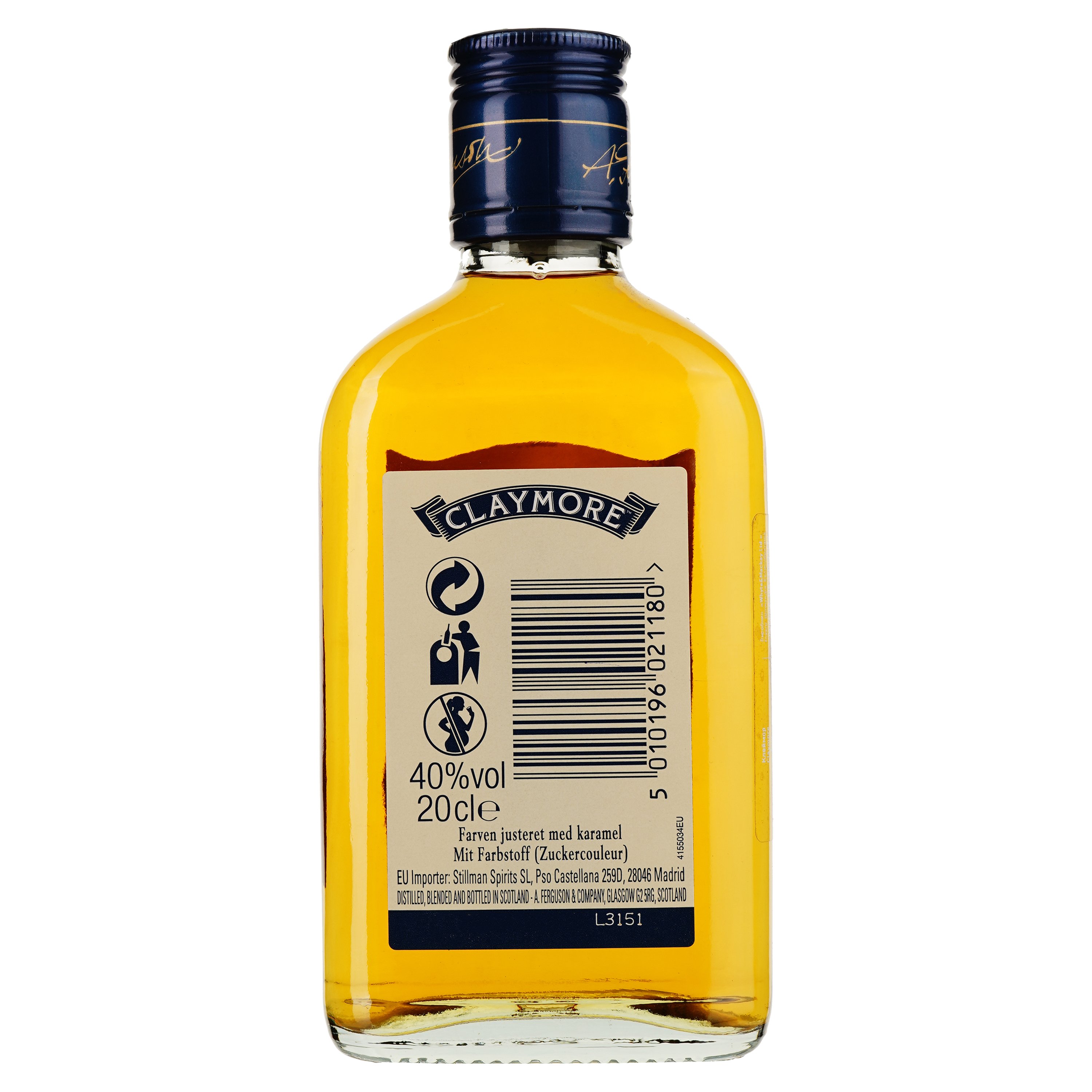 Віскі Claymore Blended Scotch Whisky, 40%, 0,2 л - фото 2