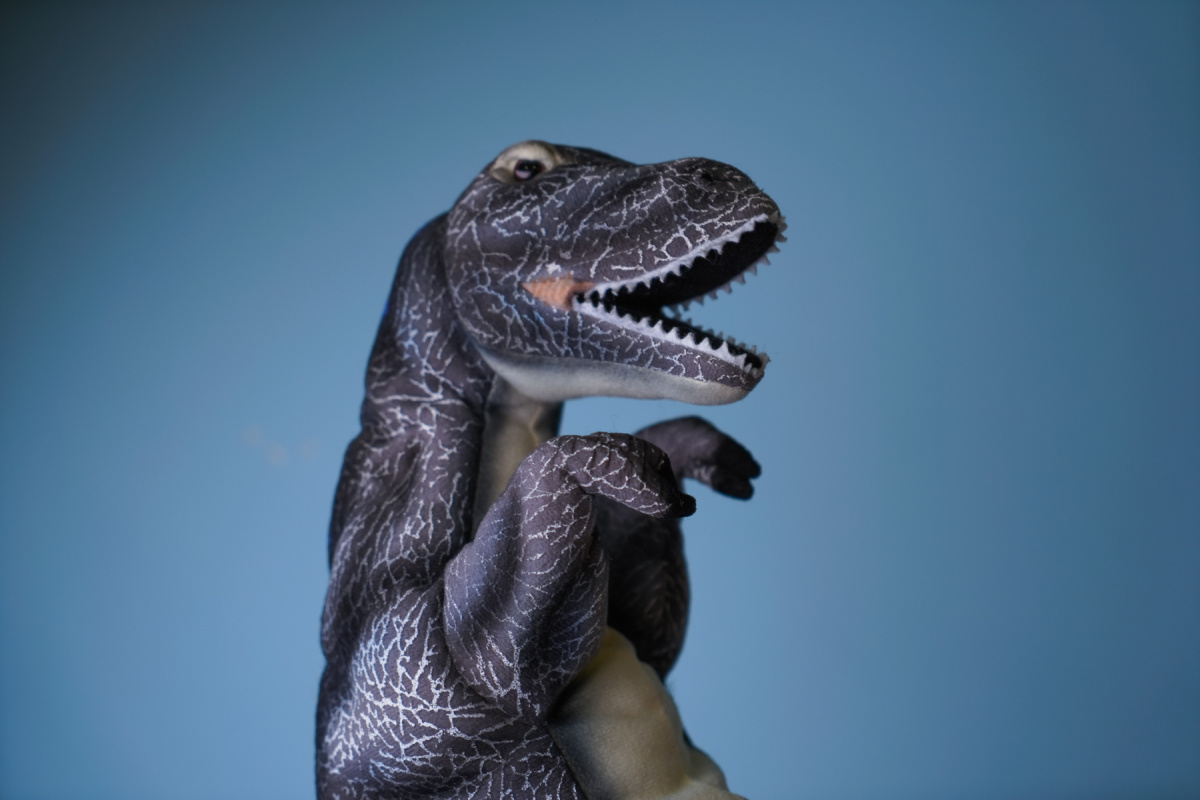 М'яка іграшка на руку Hansa Puppet Альбертозавр, 32 см (7757) - фото 4