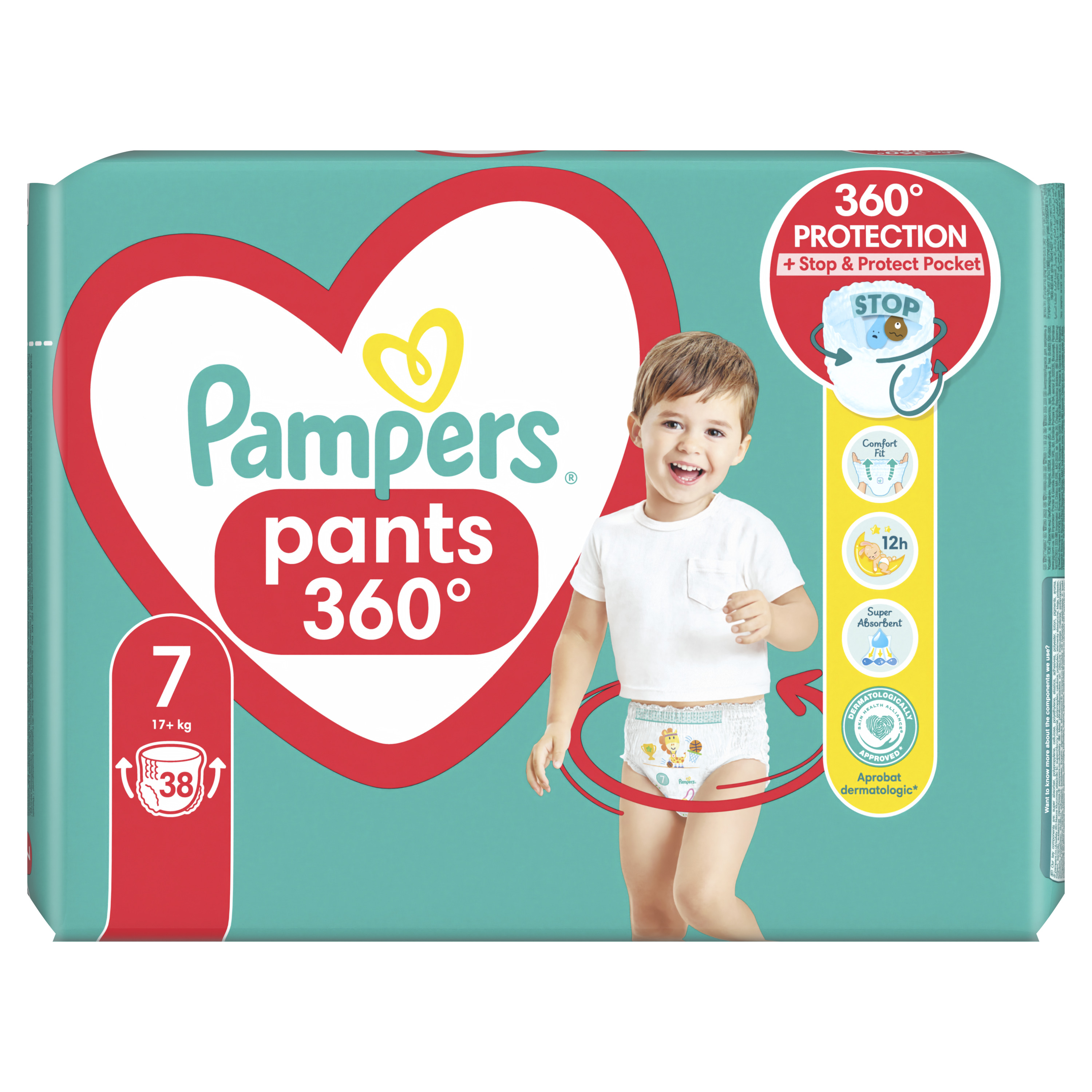 Підгузки-трусики Pampers Pants одноразові 7 (17+ кг) 38 шт. - фото 2