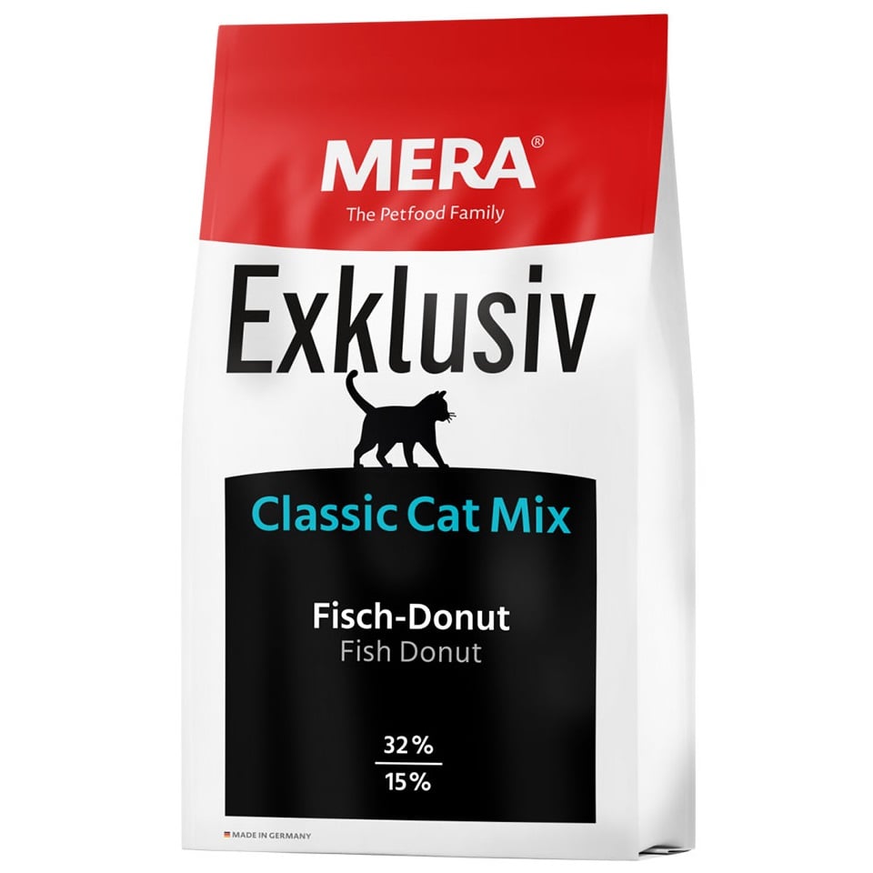 Сухой корм для взрослых кошек Mera Exklusiv Classic Cat Mix, с рыбой, 10 кг (75145) - фото 1