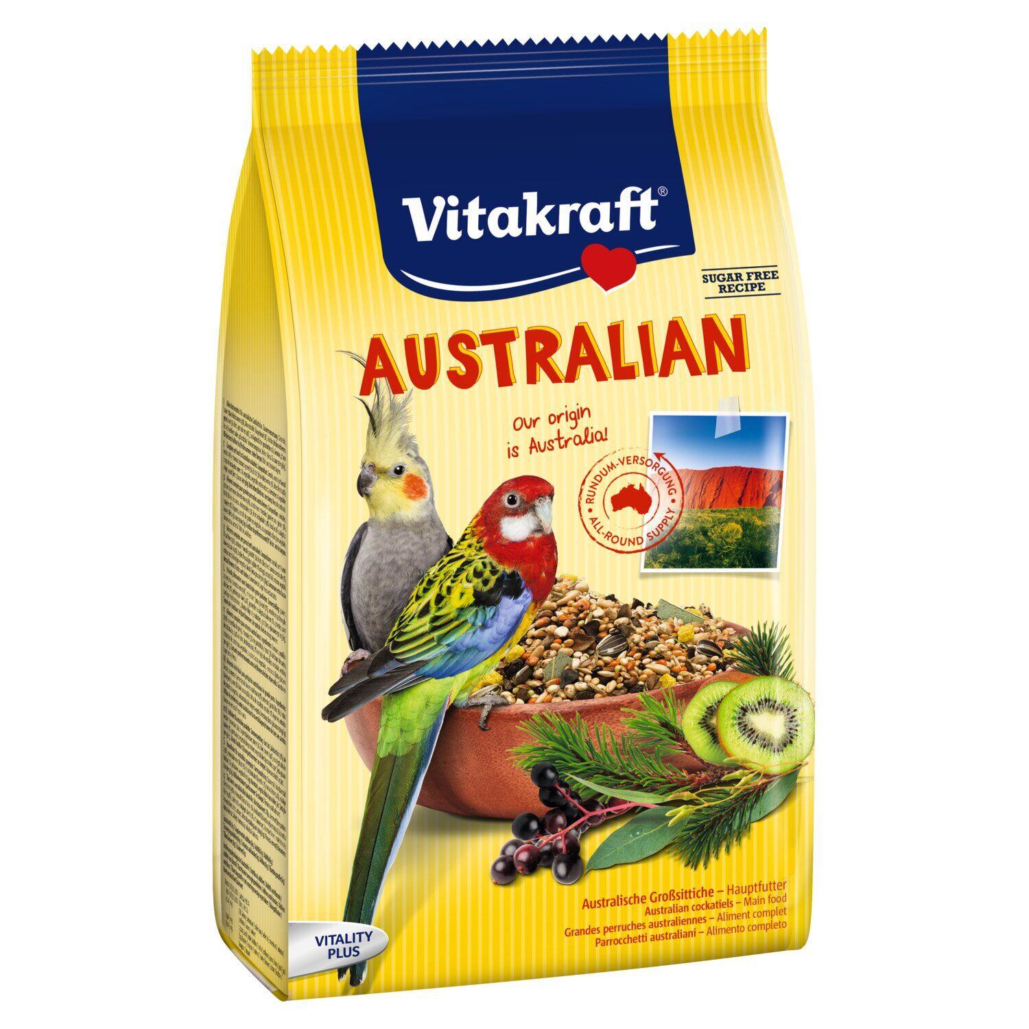 Корм для средних австралийских попугаев Vitakraft Australian, 750 г (21644) - фото 1