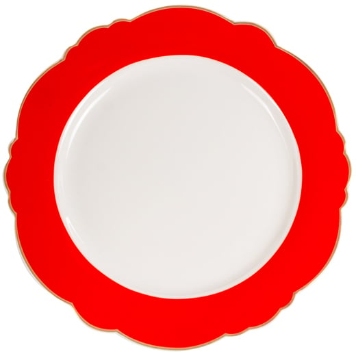 Набор тарелок Lefard, белый с красным (922-023) - фото 2