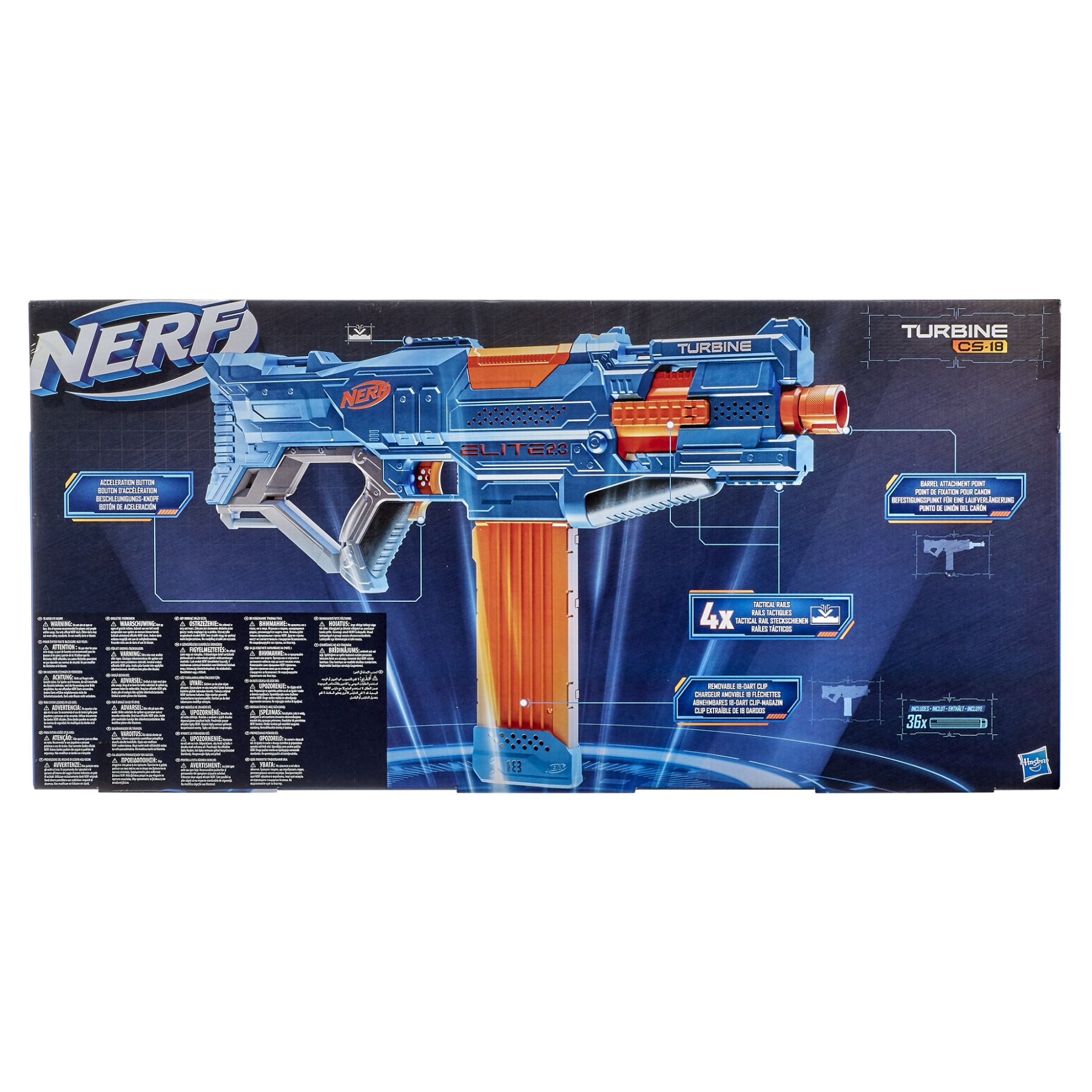 Іграшкова зброя бластер Hasbro Nerf Turbine CS-18 Elite 2.0 (E9481) - фото 3