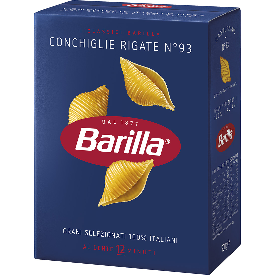 Макаронные изделия Barilla Conchiglie Rigate №93 500г - фото 2