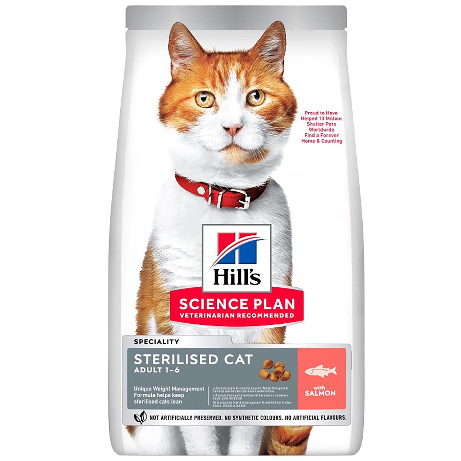 Сухой корм Hill’s Science Plan Adult Sterilised Cat Salmon для стерилизованных кошек с лососем 3 кг - фото 1