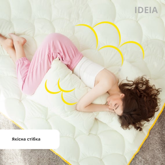 Набор Ideia Попкорн: одеяло, 200х220 см + подушка 2 шт., 50х70 см, молочный (8000035233) - фото 3
