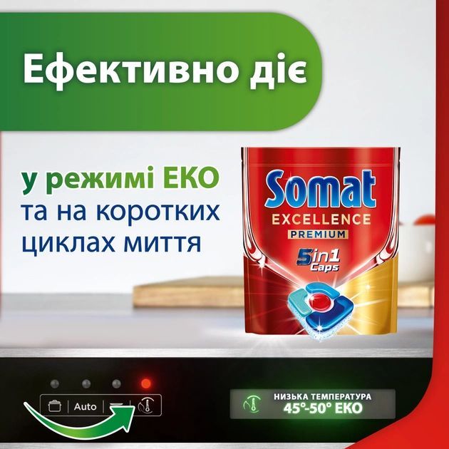 Капсули для посудомийної машини Somat Exellence 5-в-1 54 шт. - фото 4