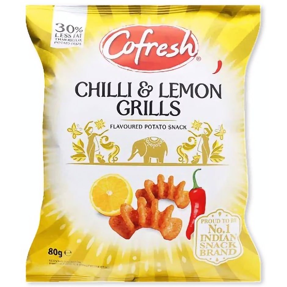 Снеки CoFresh Chilli & Lemon картопляні перець чилі-лимон 80 г - фото 1