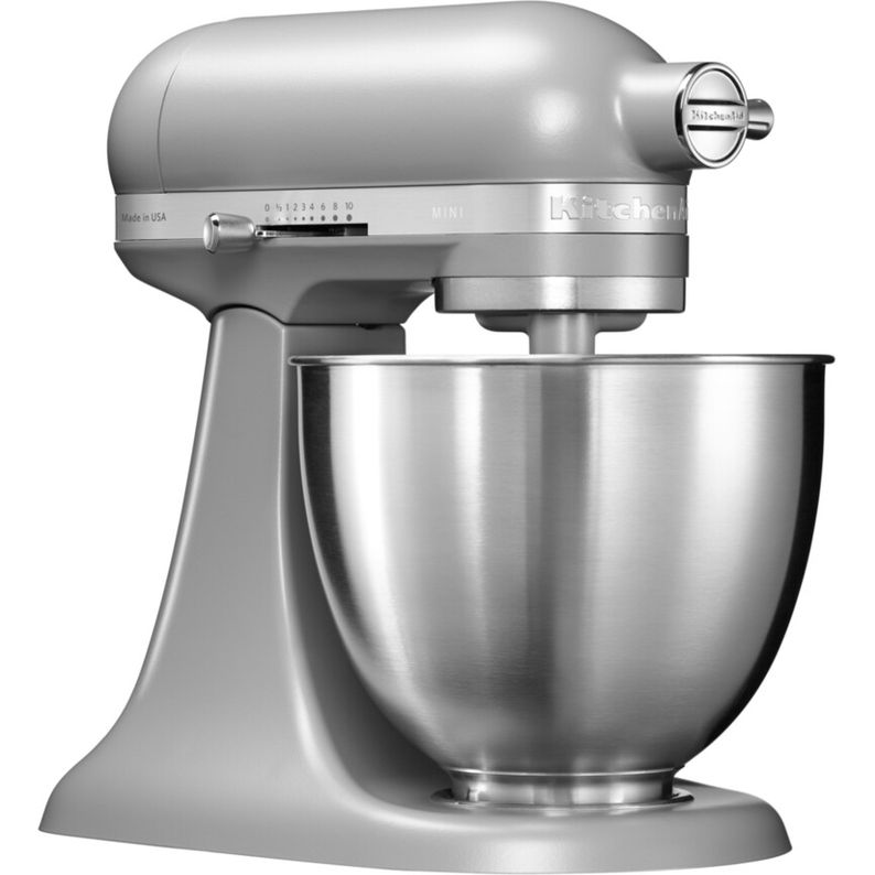 Планетарный миксер KitchenAid Artisan Mini 3.3 л матовый серый (5KSM3311XEFG) - фото 2