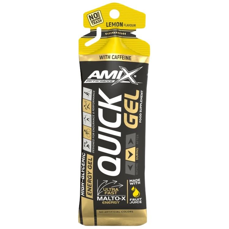 Изотоник Amix Performance Quick Gel with caffeine лимон 45 г - фото 1
