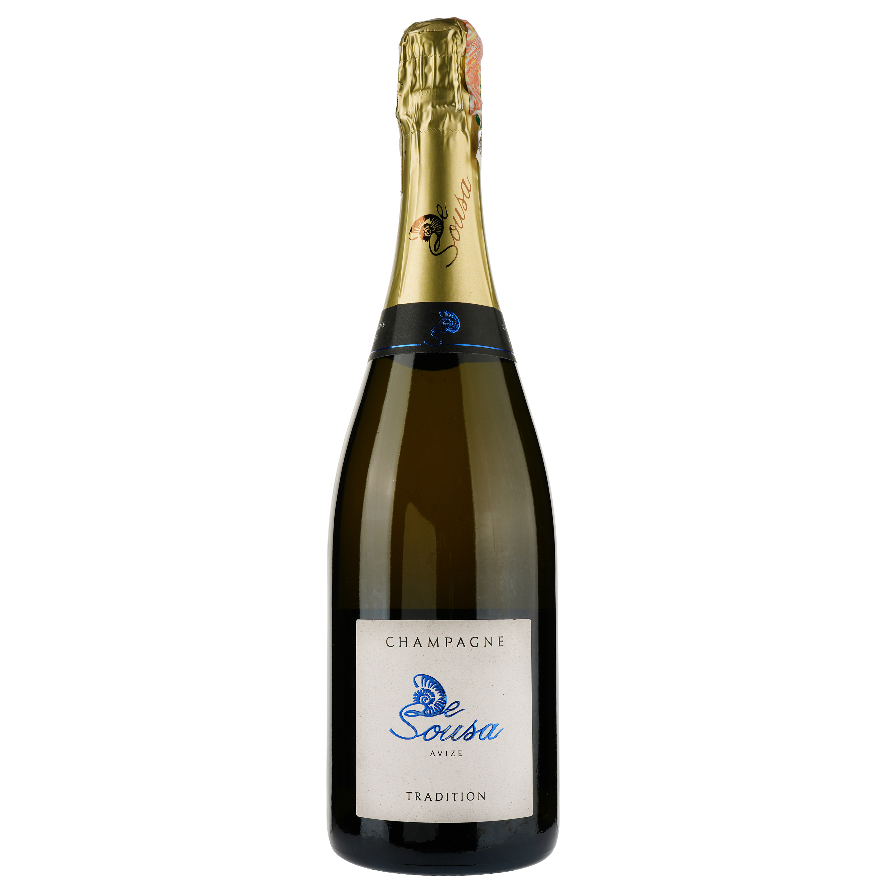 Шампанське De Sousa Brut Tradition, біле, брют, 0,75 л - фото 1