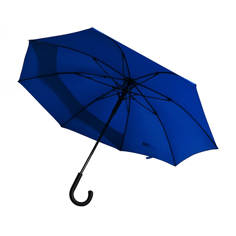 Зонт-трость Line art Bacsafe, c удлиненной задней секцией, синий (45250-44) - фото 1