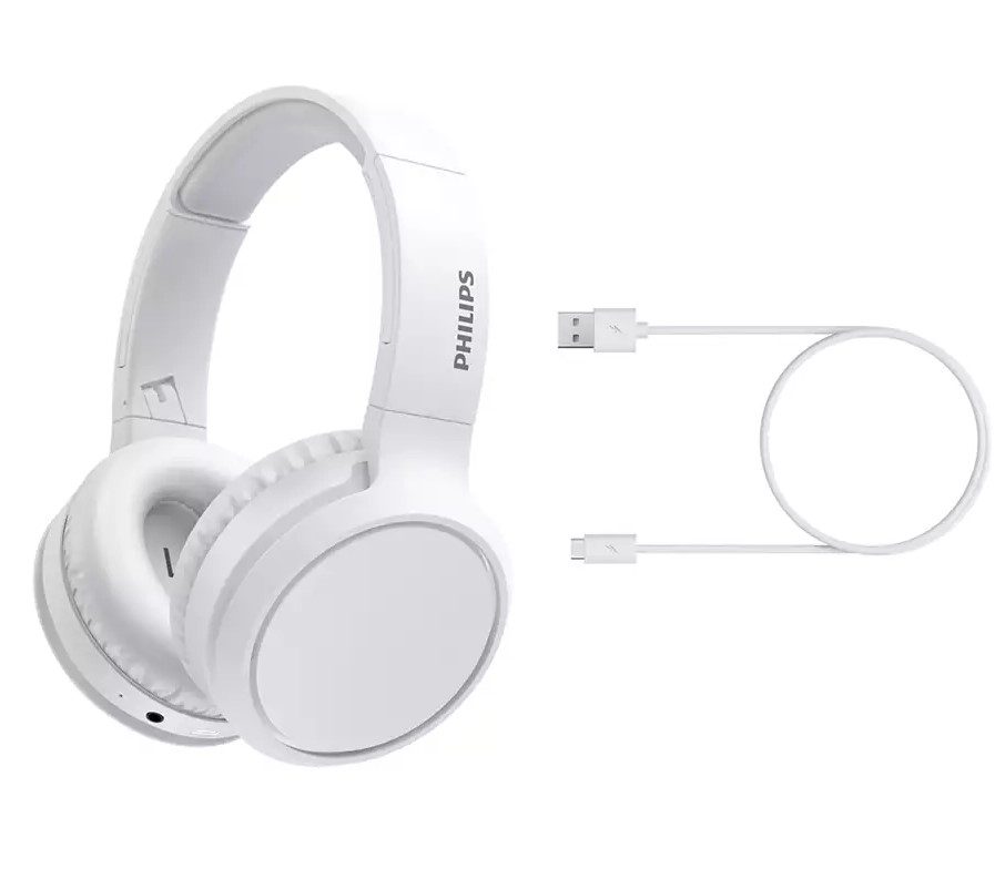 Навушники Philips TAH5205 Over-ear ANC Wireless Mic White - фото 2