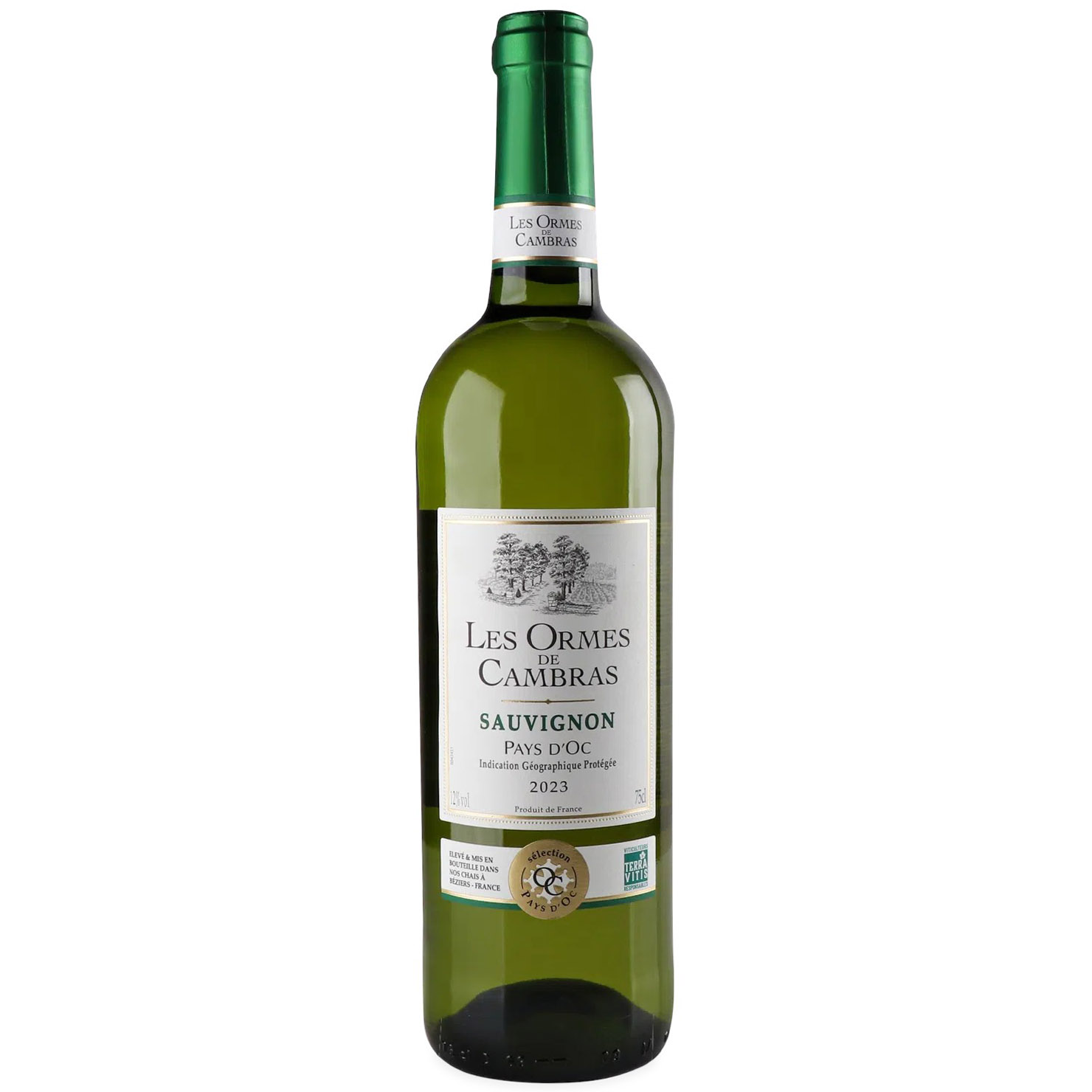 Вино Les Ormes de Cambras Sauvignon Blanc Pays d'Oс біле сухе 0.75 л - фото 1