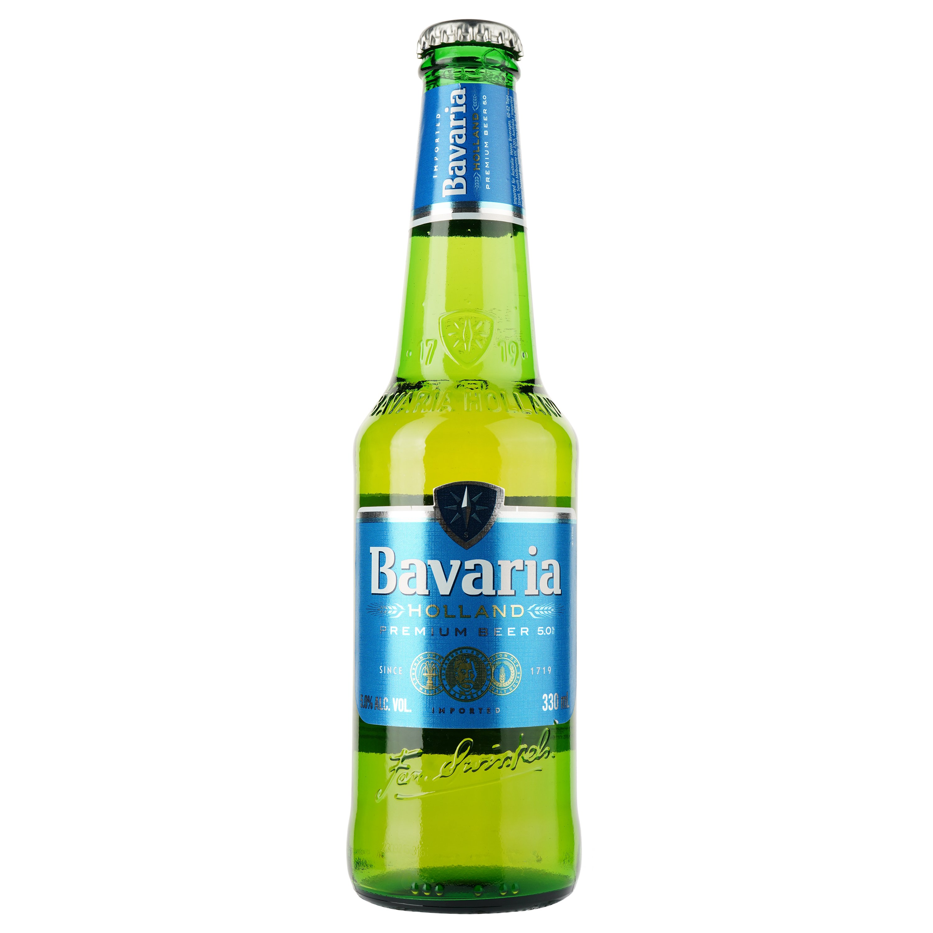Пиво Bavaria, светлое, фильтрованное, 5%, 0,33 л - фото 1