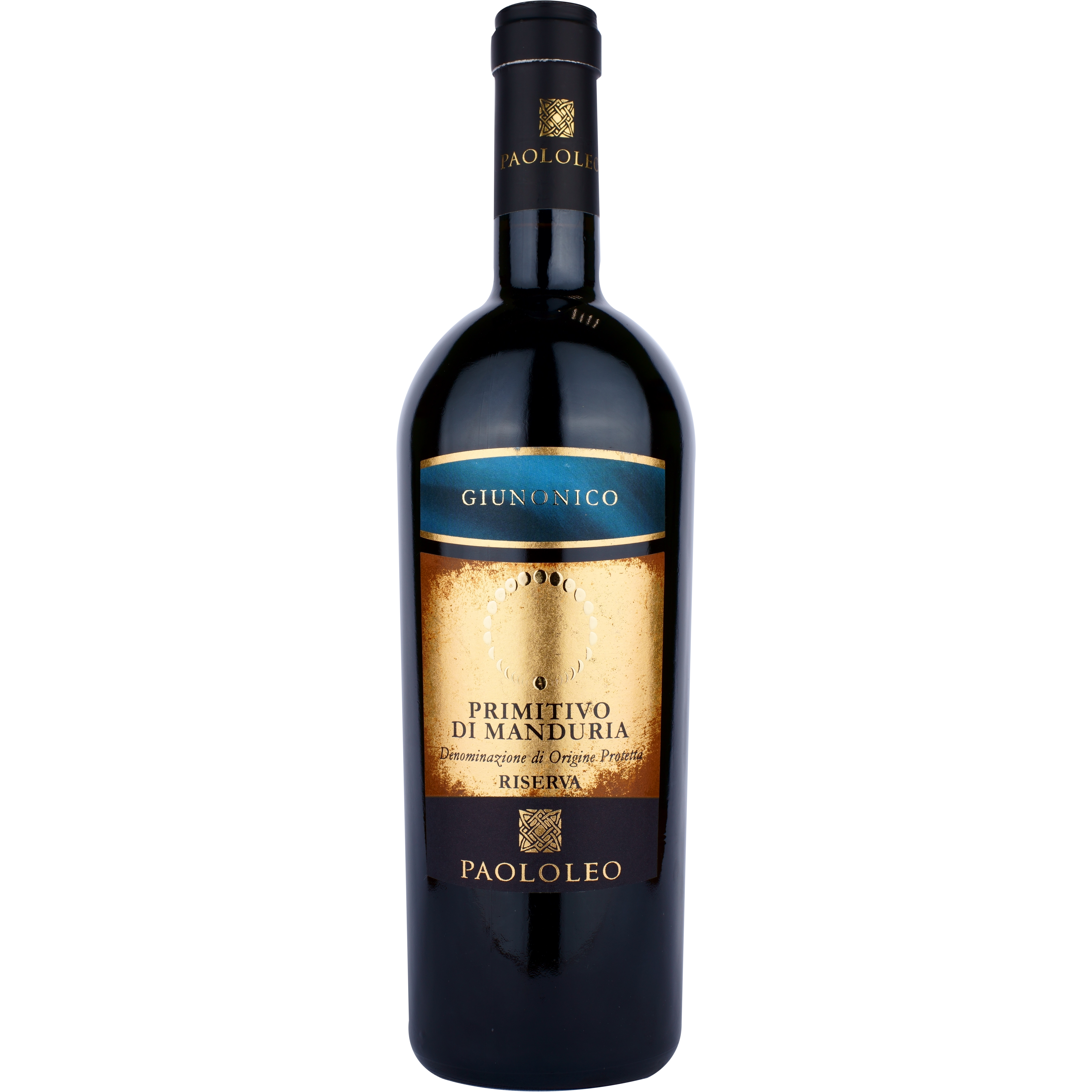 Вино Paololeo Giunonico Primitivo di Manduria Riserva DOP, красное, сухое, 0,75 л - фото 1