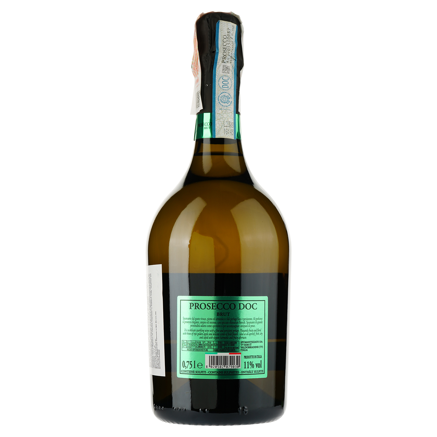 Вино ігристе Borgo San-Pietro Prosecco Brut DOC, біле, брют, 0,75 л - фото 2