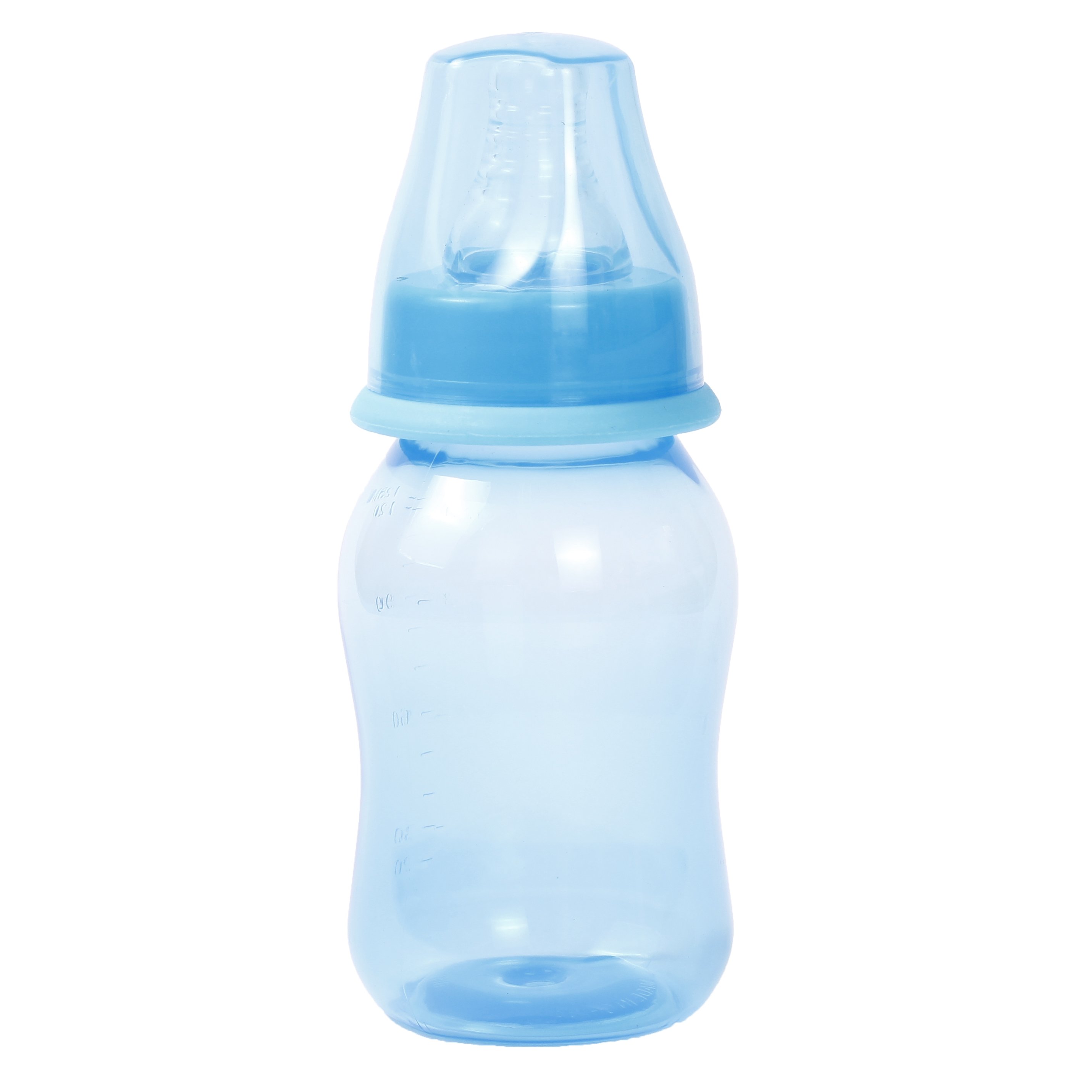 Пляшечка для годування Lindo, вигнута, 125 мл, блакитний (Li 132 бла) - фото 1