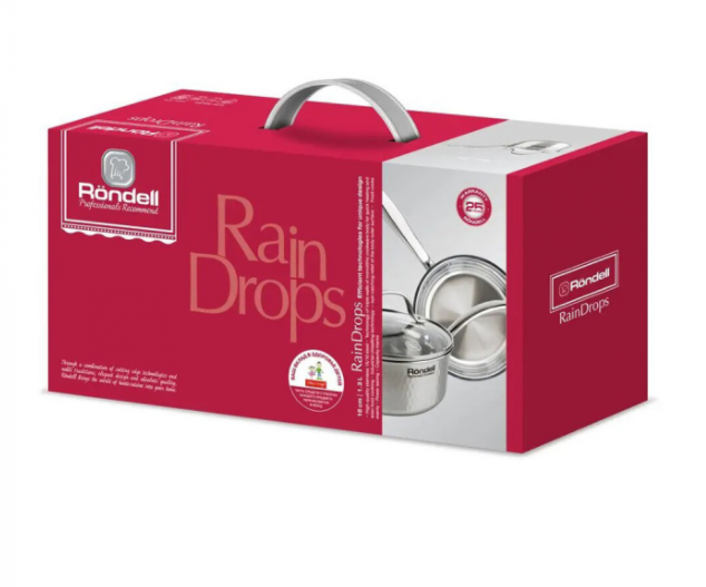 Ківш з кришкою Rondell RainDrops RDS-1292, 16 см, 1,7 л (RDS-1292) - фото 3