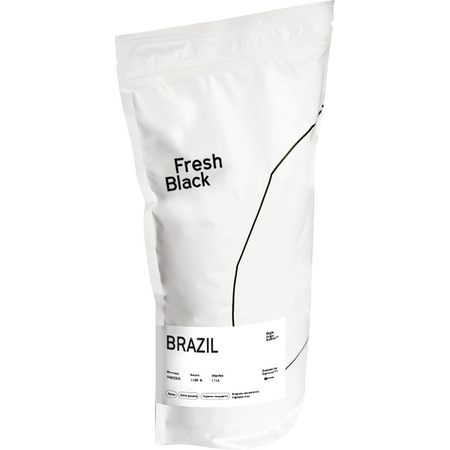 Кофе в зернах Fresh Black Brazil, 1 кг - фото 1