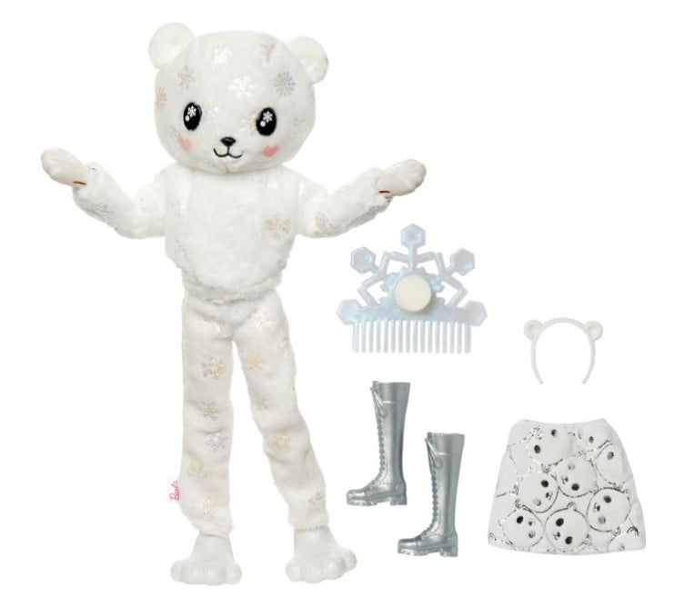 Кукла Barbie Cutie Reveal Зимний блеск в костюме медведя, 30 см (HJL64) - фото 3