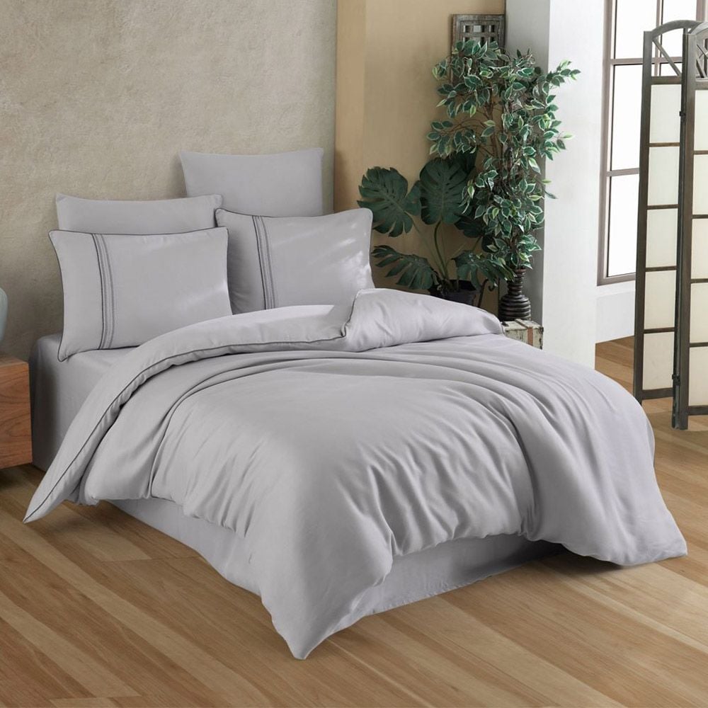 Комплект постельного белья Hobby Silk-Modal евро серый (606549_2,0) - фото 1