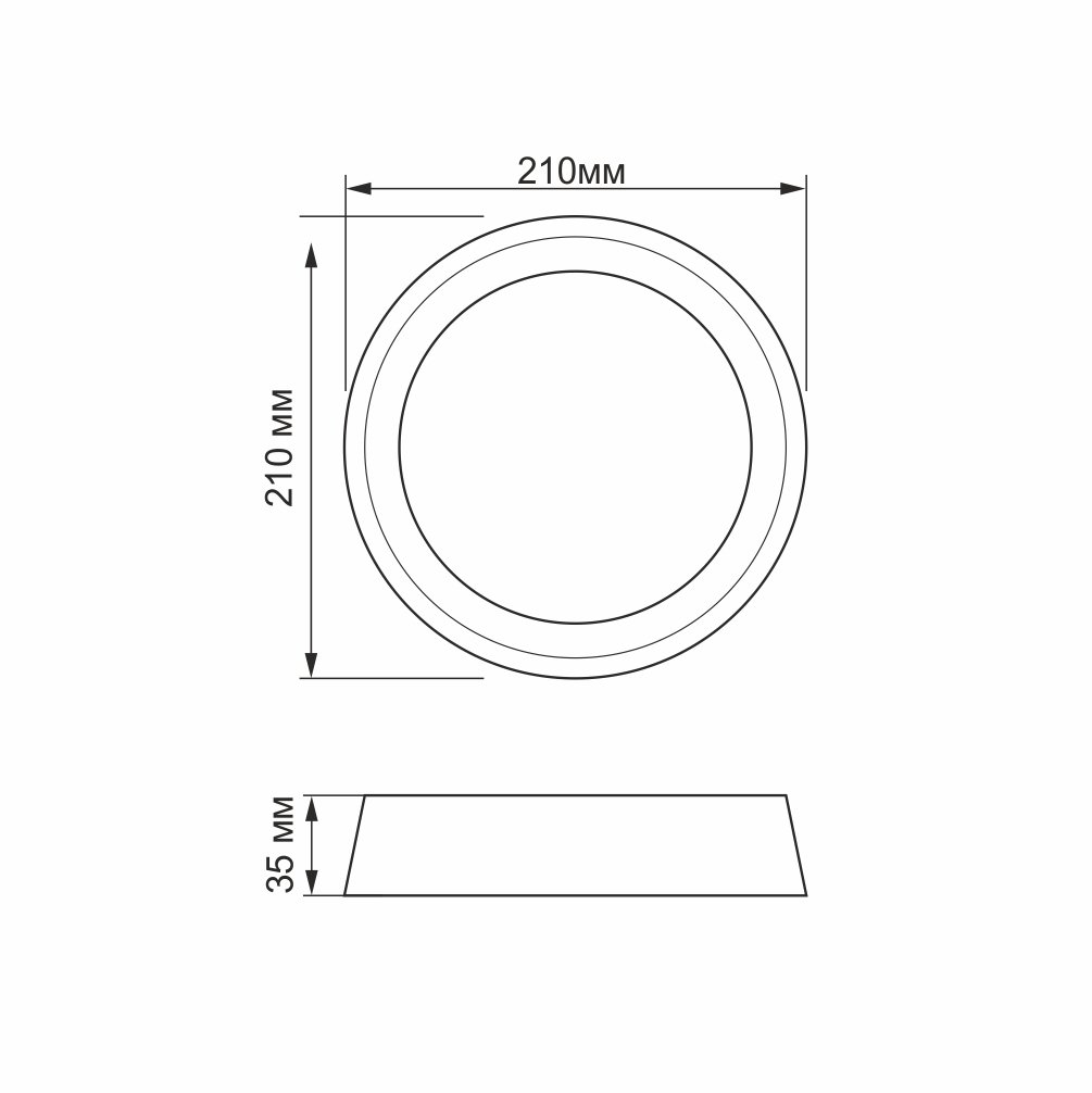 Светильник круглый накладной Titanum LED 24W 5000K (TL-BHR20-245) - фото 5