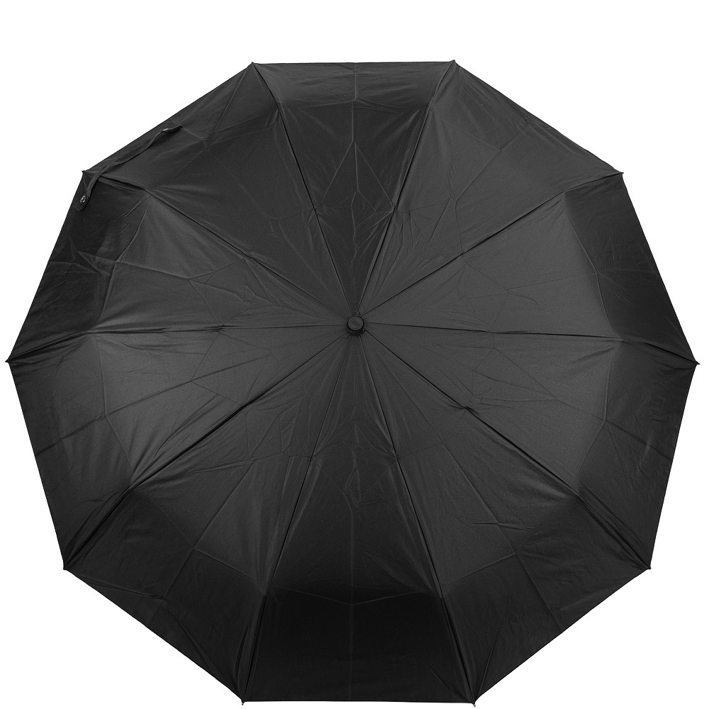 Чоловіча складана парасолька повний автомат Lamberti 108 см чорна - фото 2