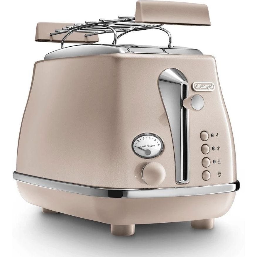 Тостер DeLonghi CTOT 2103 BG Icona Metallics (00000022599) - фото 2