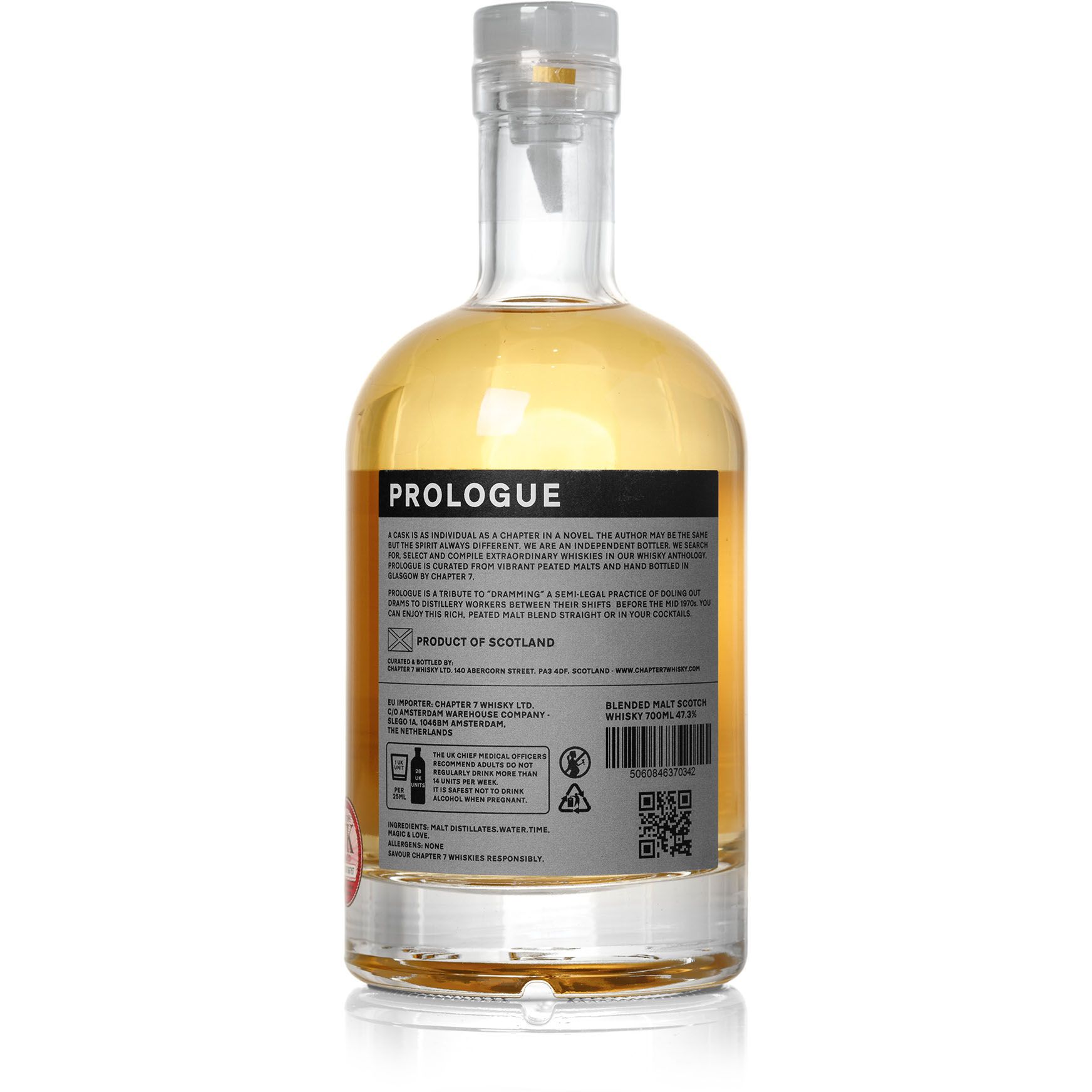 Виски Chapter 7 Prologue Peated Blended Malt Scotch Small Batch №3 47.9% 0.7 л в коробке - фото 2