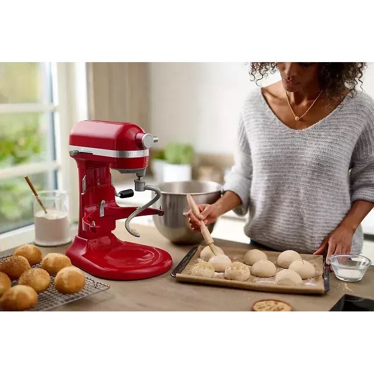 Планетарный миксер KitchenAid Artisan с подъемной чашей 5.6 л красный (5KSM60SPXEER) - фото 12