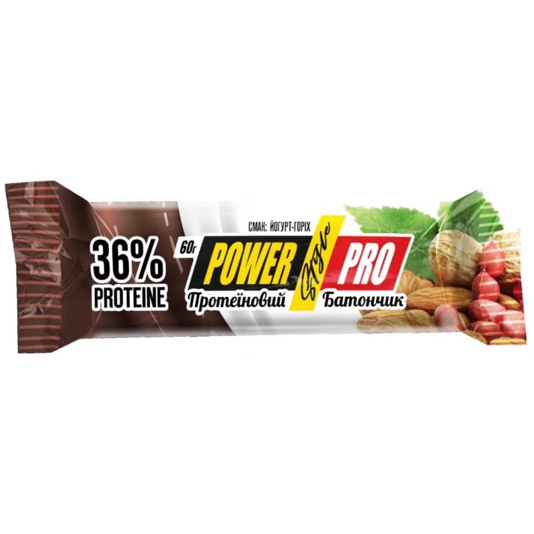 Протеїновий батончик Power Pro горіх Nutella йогурт 36% 60 г - фото 1