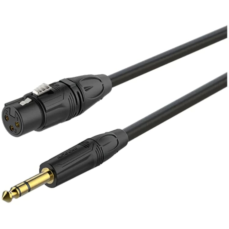 Балансний аудіо кабель Roxtone Jack 6.3 Stereo - XLR Female GMX-J220-L5 5м - фото 1