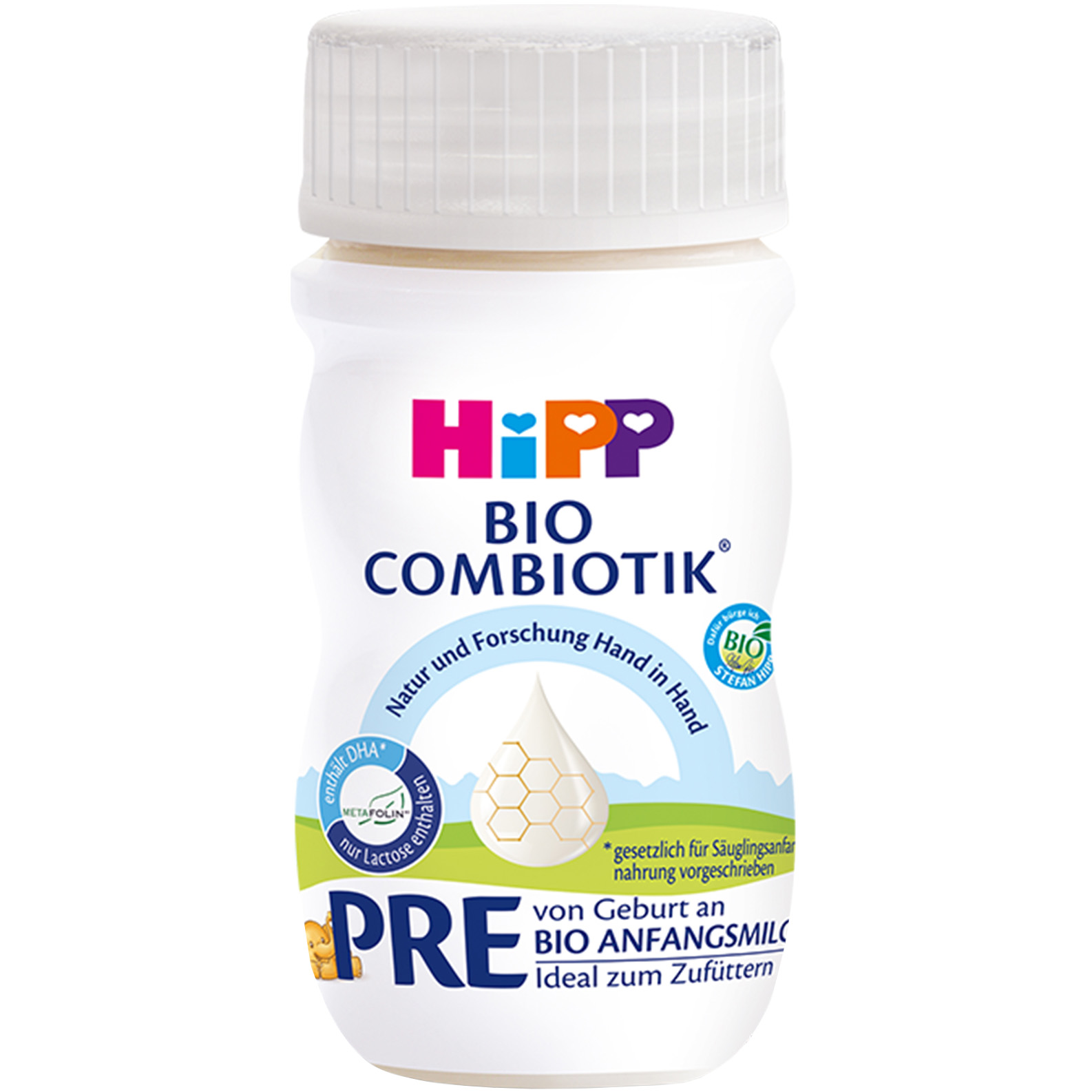 Органічна дитяча рідка молочна суміш HiPP Combiotic Pre з народження 90 мл - фото 1