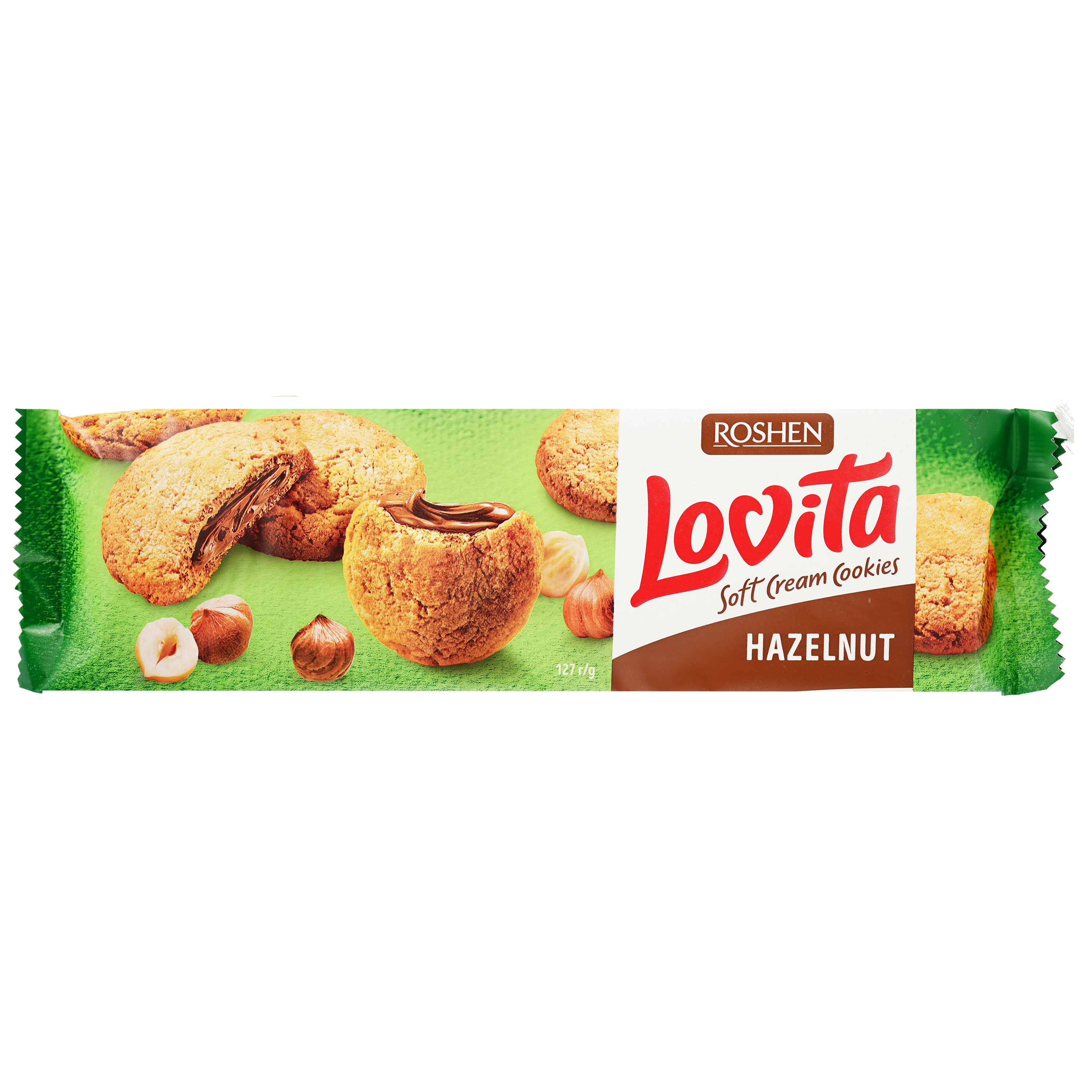 Печиво Roshen Lovita Soft Cream Cookies hazelnut 170 г (901870) - фото 1