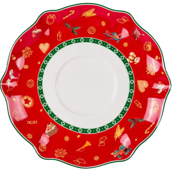 Чайний набір Lefard Christmas Delight, 250 мл, білий з червоним (985-145) - фото 4