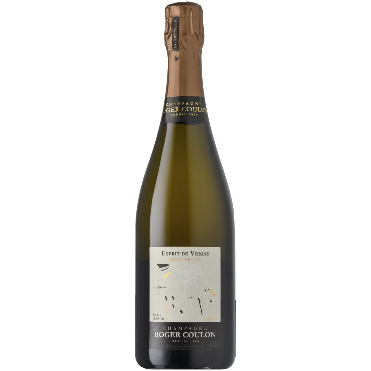 Шампанское Roger Coulon Esprit de Vrigny Premier Cru Brut Nature белое брют 0.75 л - фото 1
