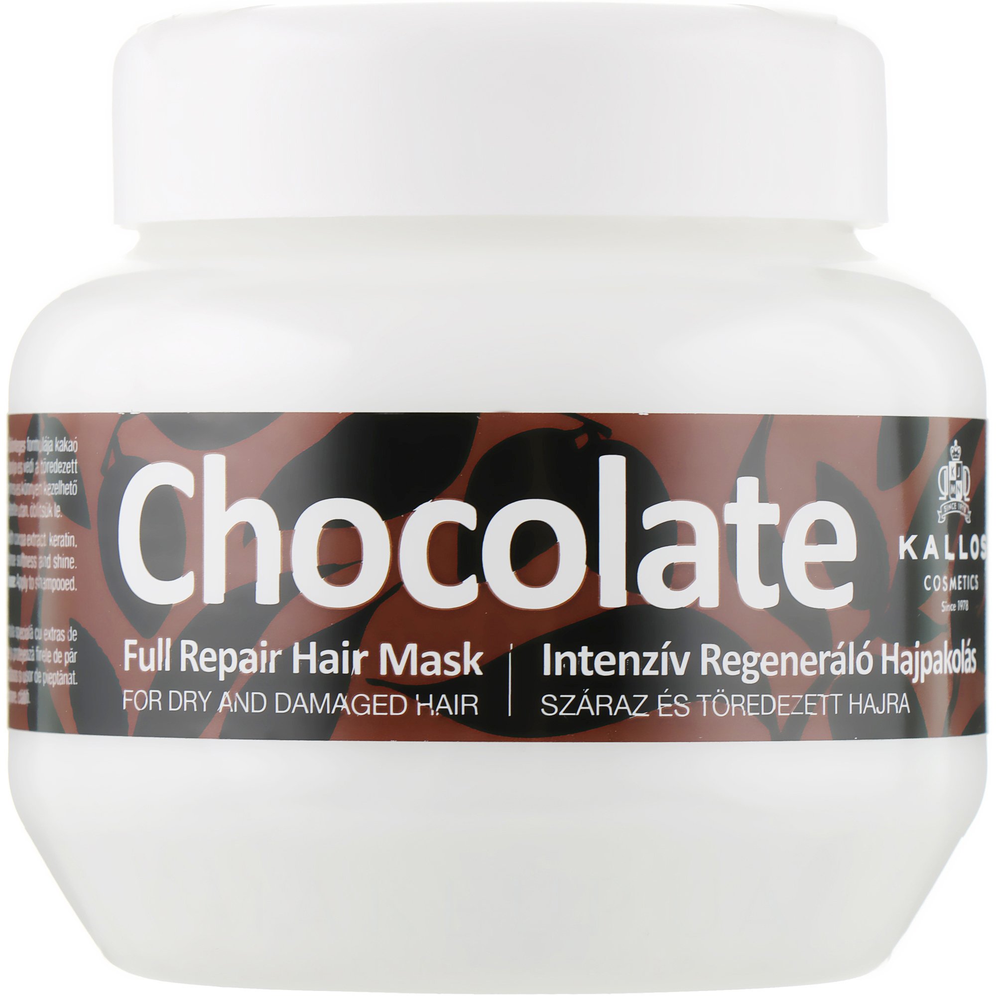 Регенеруюча маска для сухого та пошкодженого волосся Kallos Cosmetics Chocolate 275 мл - фото 1