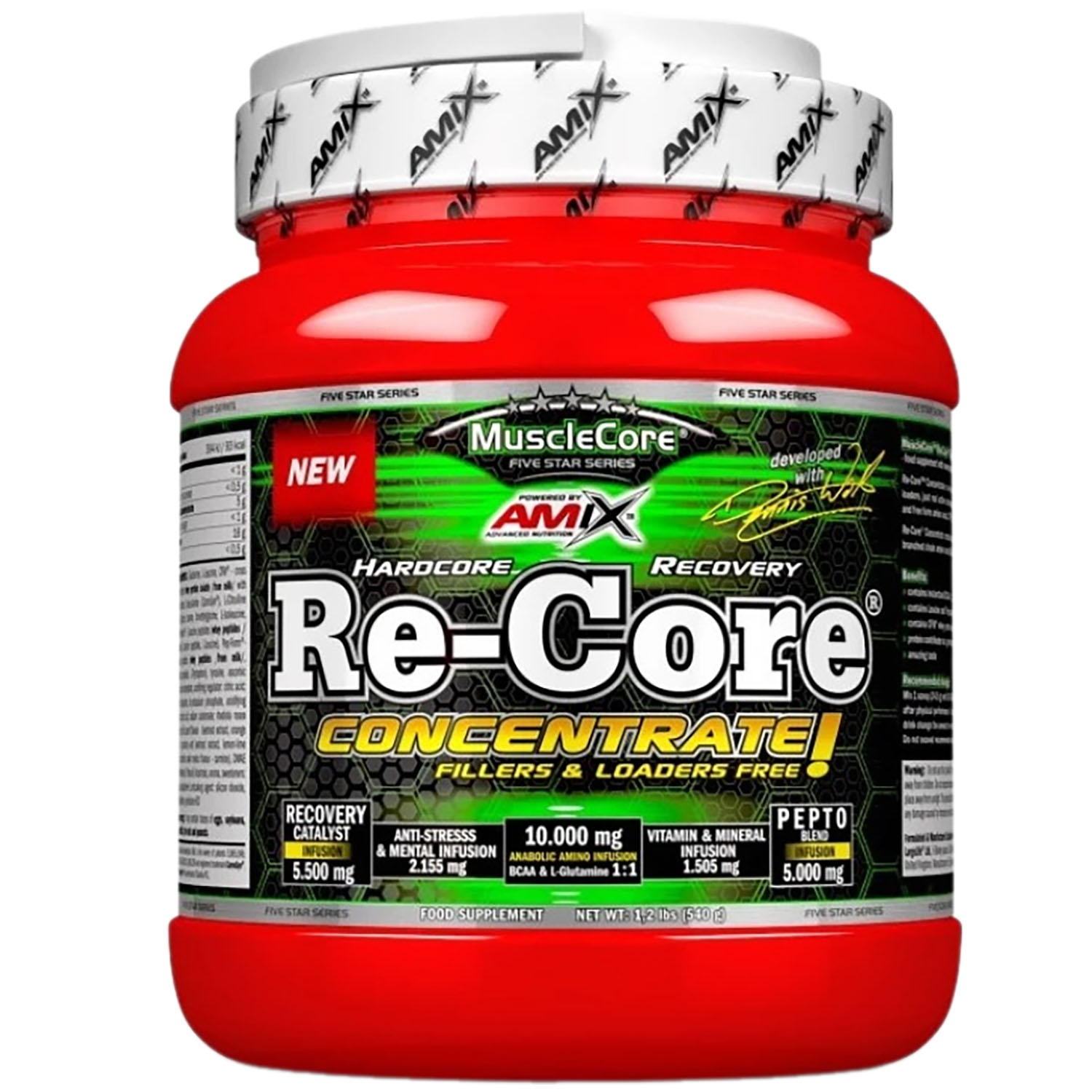 Комплекс Amix MuscleCore Re-Core Concentrated лимон-лайм 500 г - фото 1