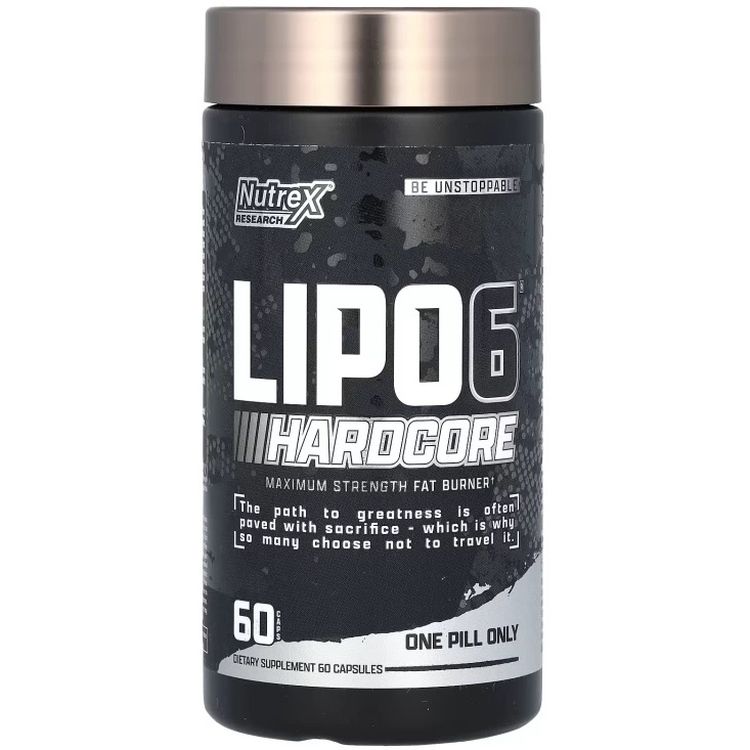 Жироспалювач Nutrex Research Lipo-6 Hardcore 60 капсул - фото 1