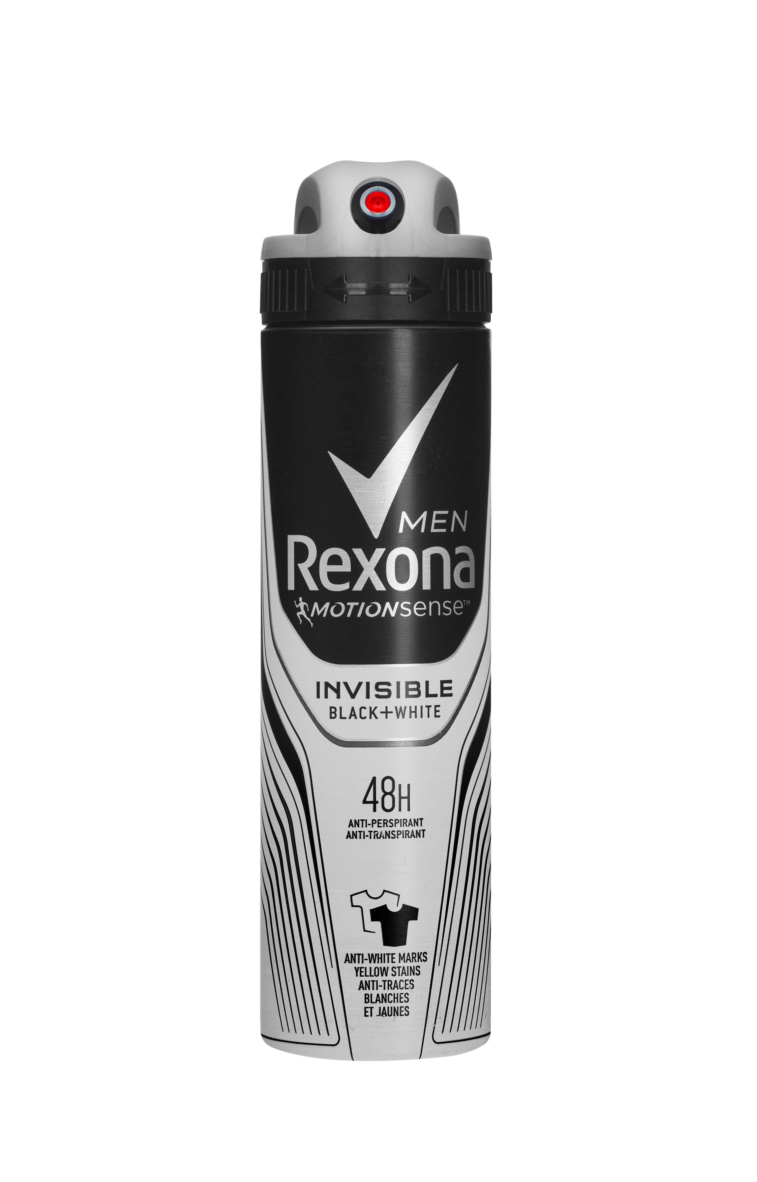 Дезодорант-антиперспирант Rexona Men Невидимый на черном и белом 150 мл - фото 2