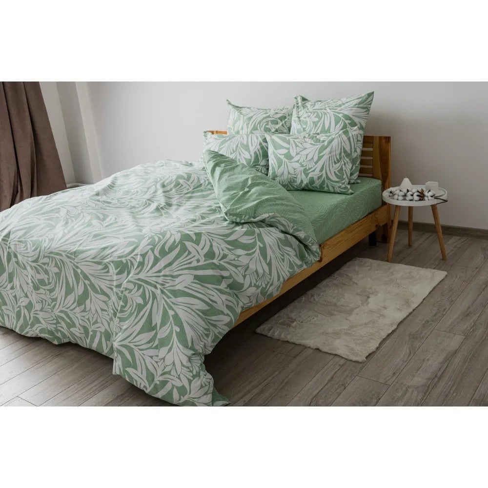 Комплект постельного белья ТЕП Soft dreams Mint Fantasy евро мятный с белым (2-03859_25331) - фото 5