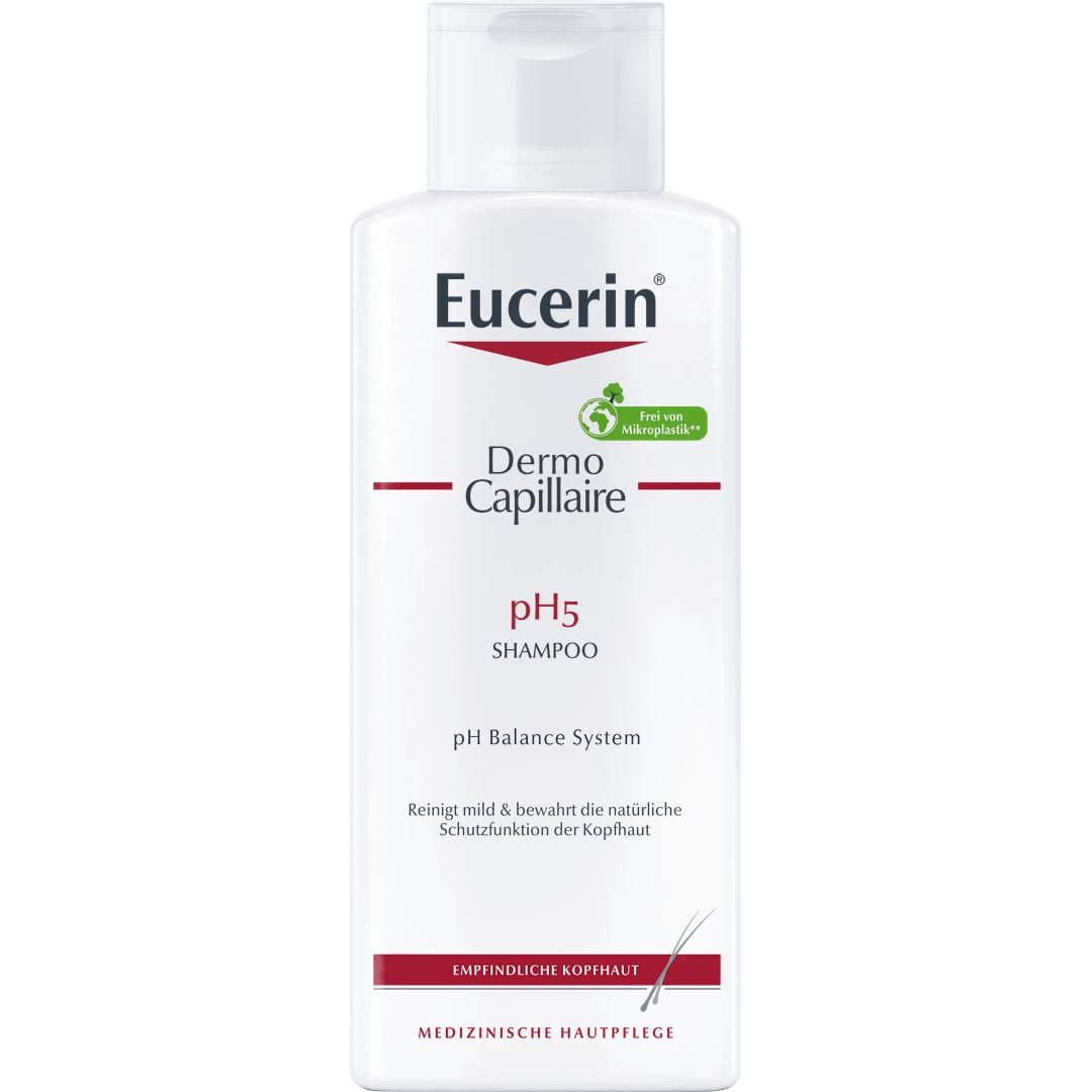 М'який шампунь Eucerin Dermo Capillaire рН5 для чутливої шкіри голови, 250 мл - фото 1