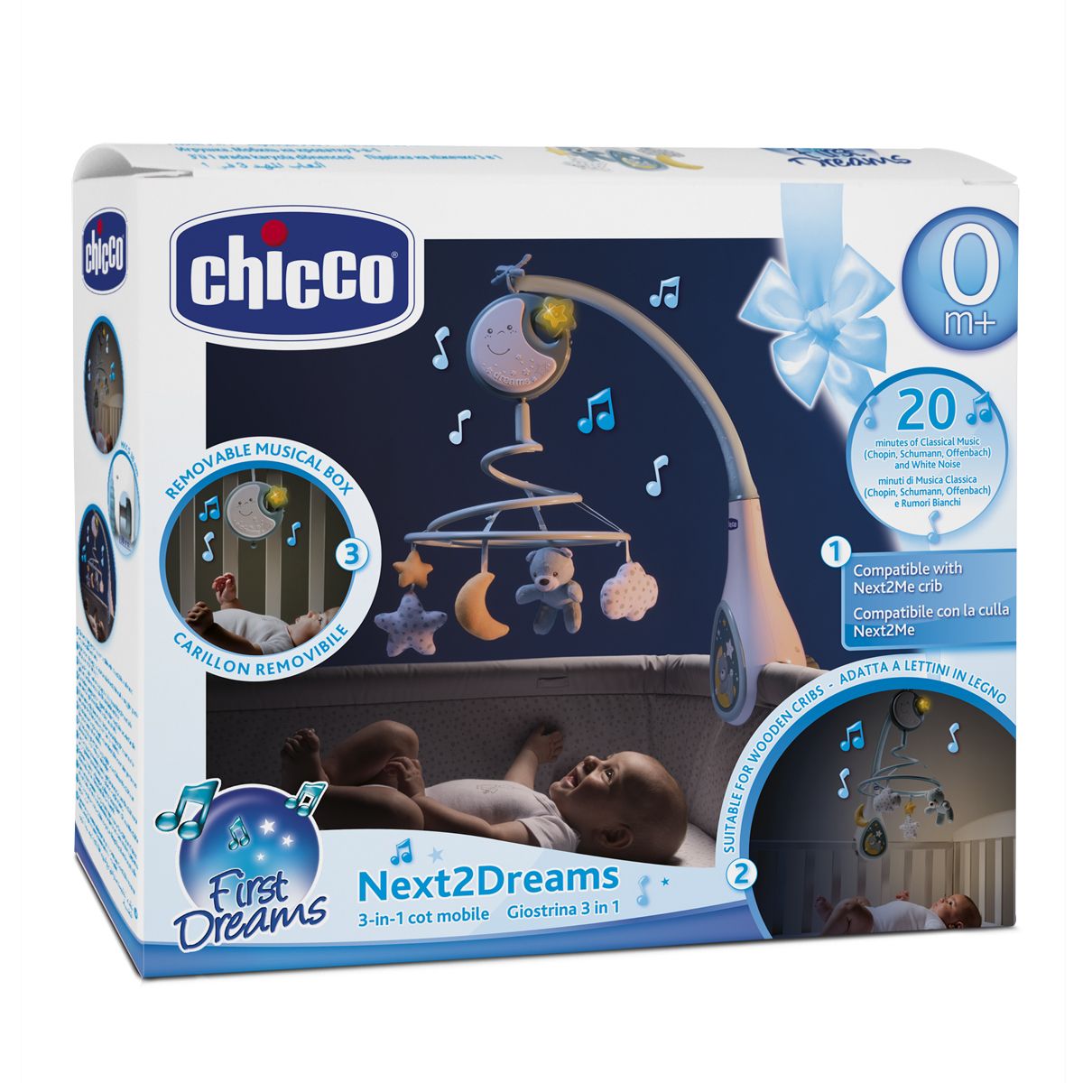 Игрушка на кроватку Chicco Next2Dreams, голубой (07627.20) - фото 9