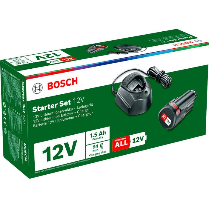 Зарядное устройство Bosch GAL 1210 CV и аккумулятор PBA 12В 1.5 A/час (1.600.A01.L3D) - фото 2
