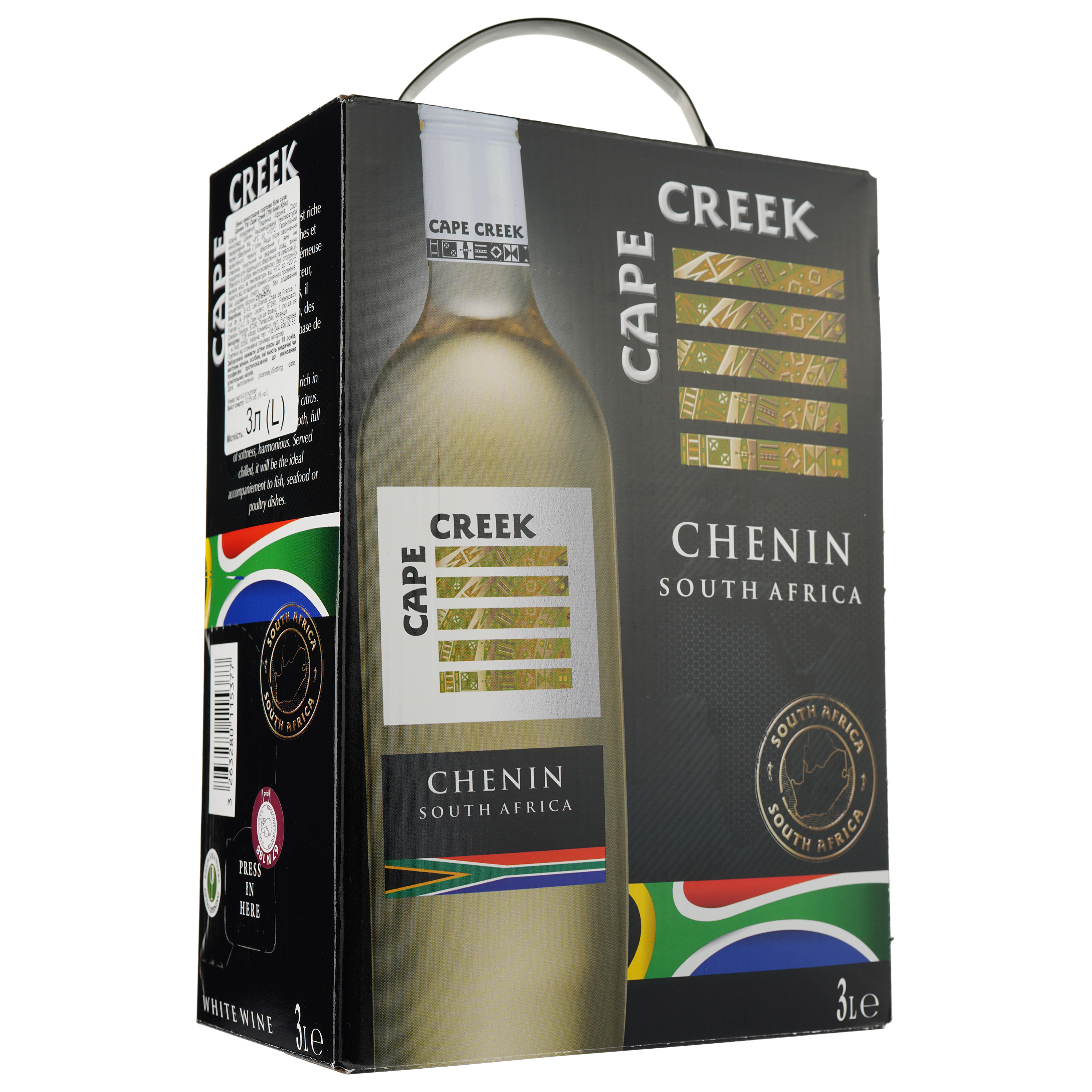 Вино Cape Creek Chenin, белое, сухое, 3 л - фото 2